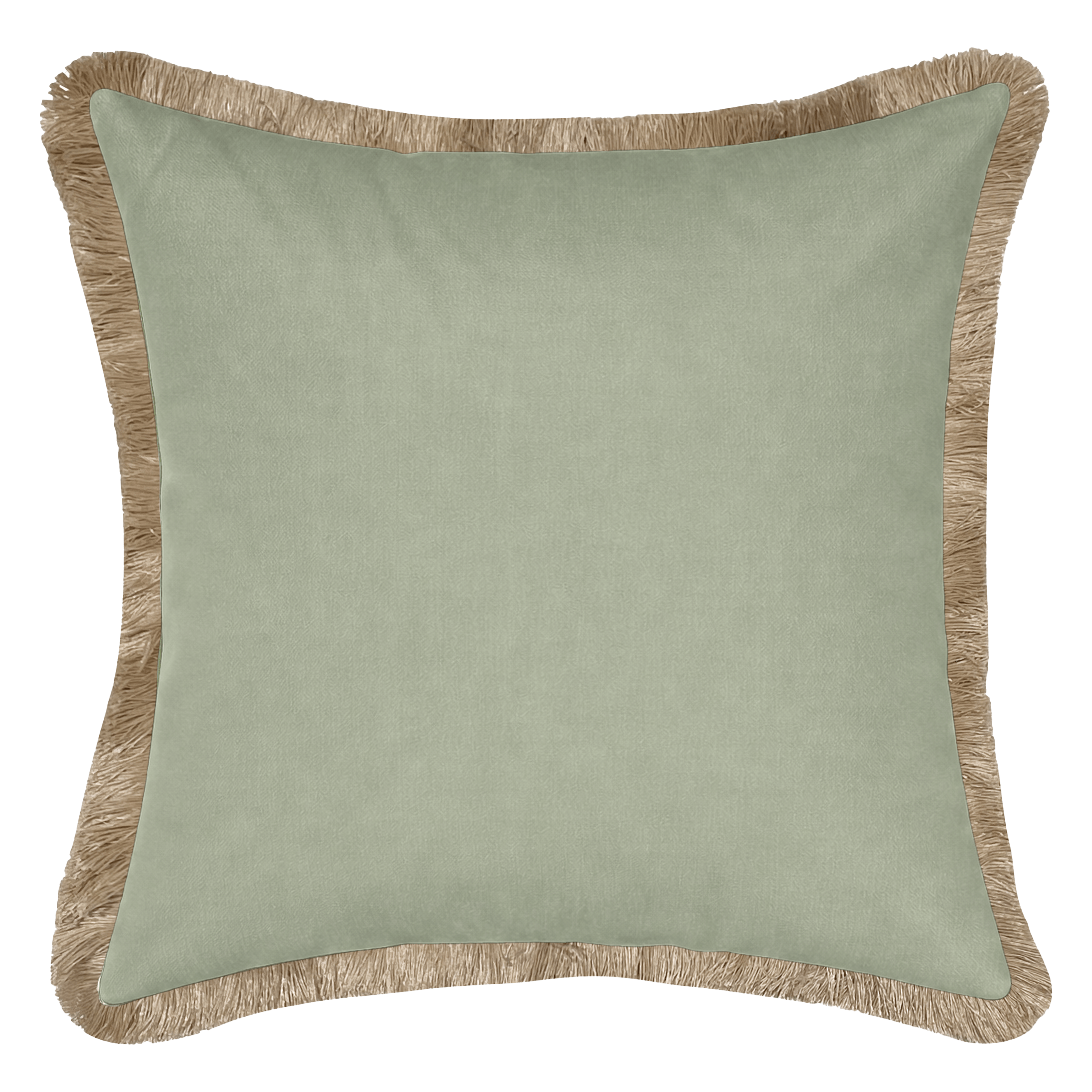Tahiti Sage - 50x50cm Fringed Outdoor Cushion