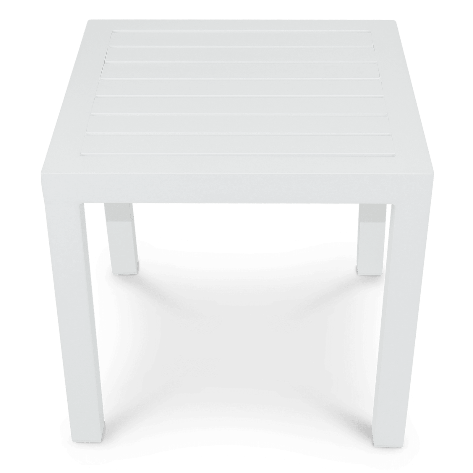 San Sebastian Side Table in Arctic White - The Furniture Shack