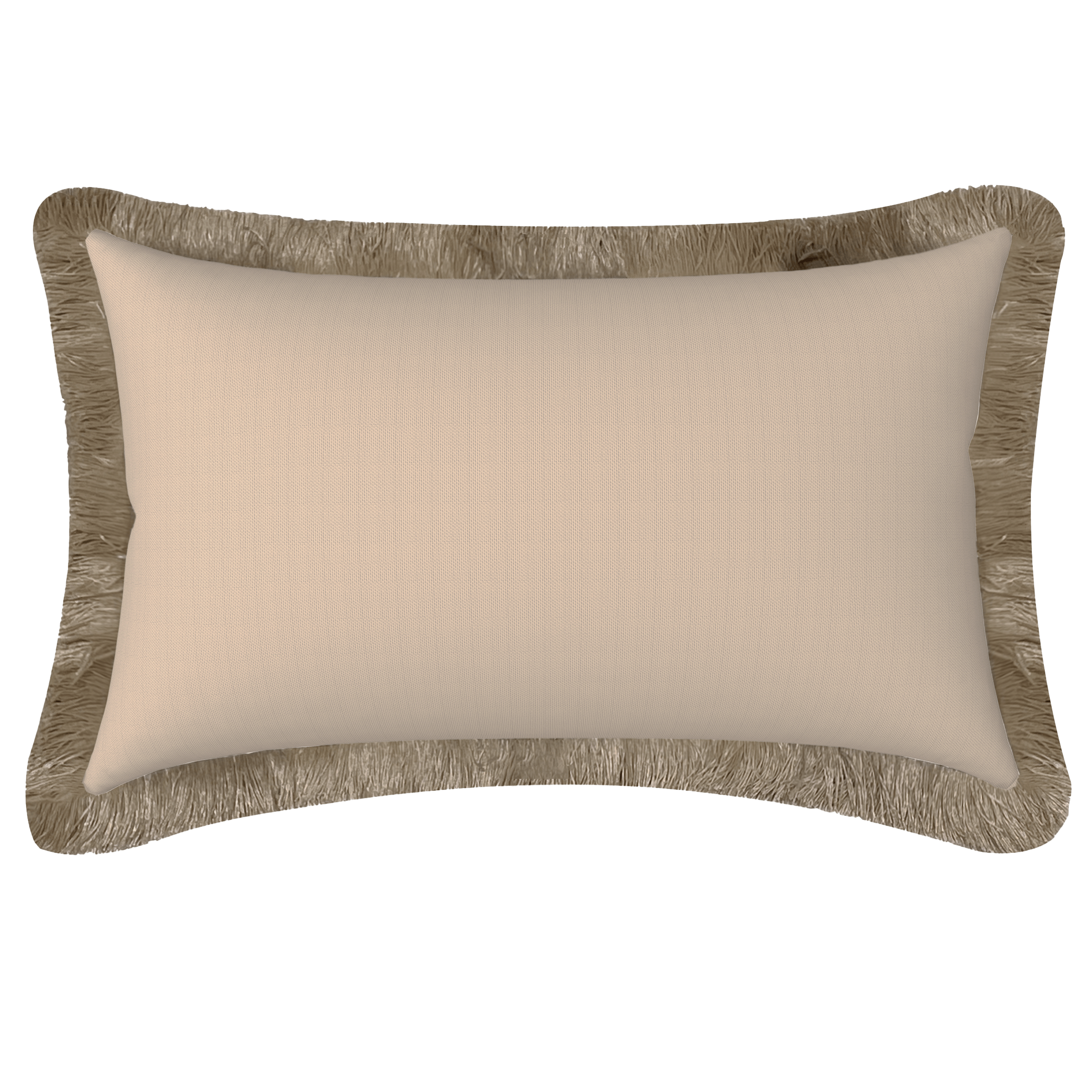 Tahiti Sandstone - 30x50cm Fringed Outdoor Cushion