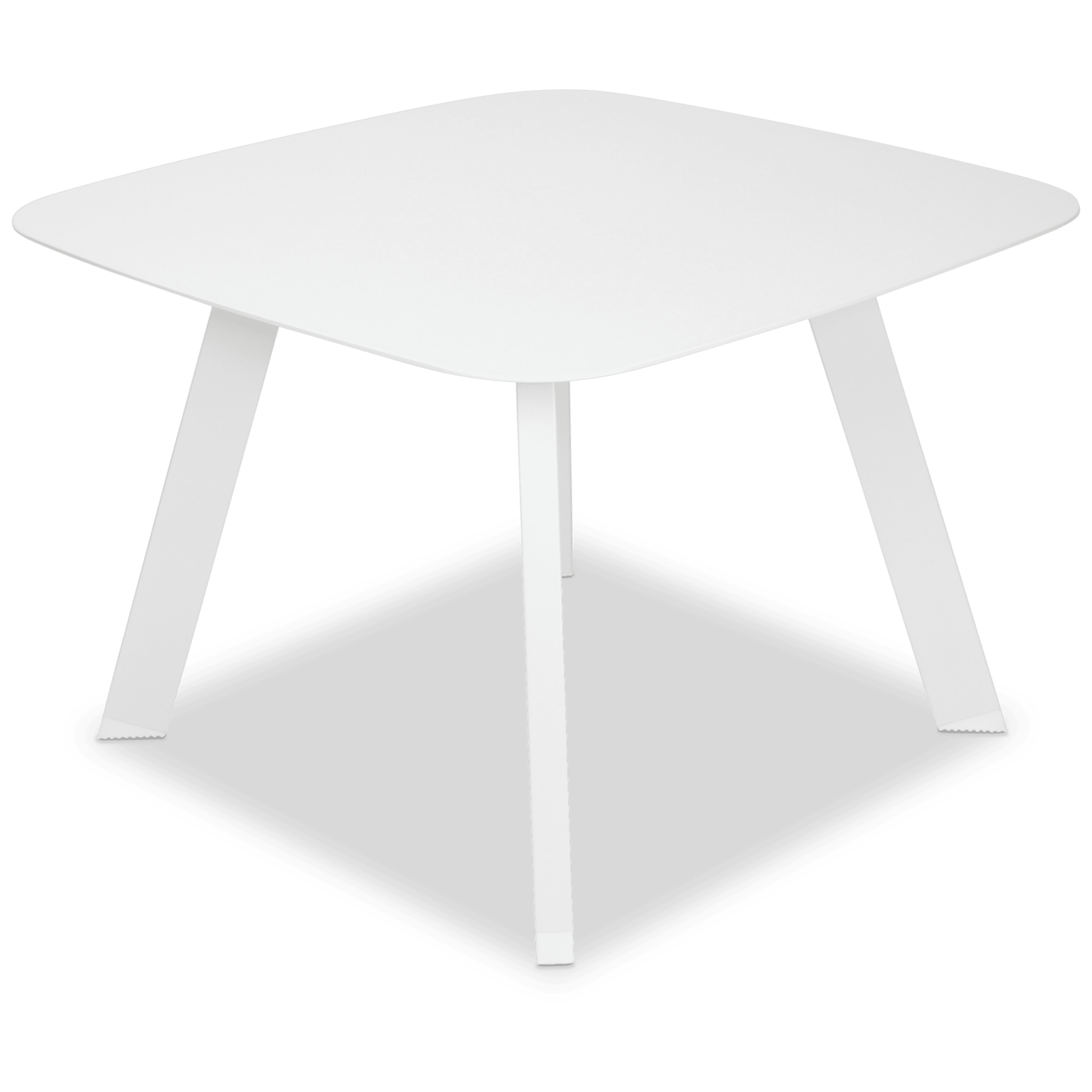 Sorrento Side Table in Arctic White Aluminium - The Furniture Shack