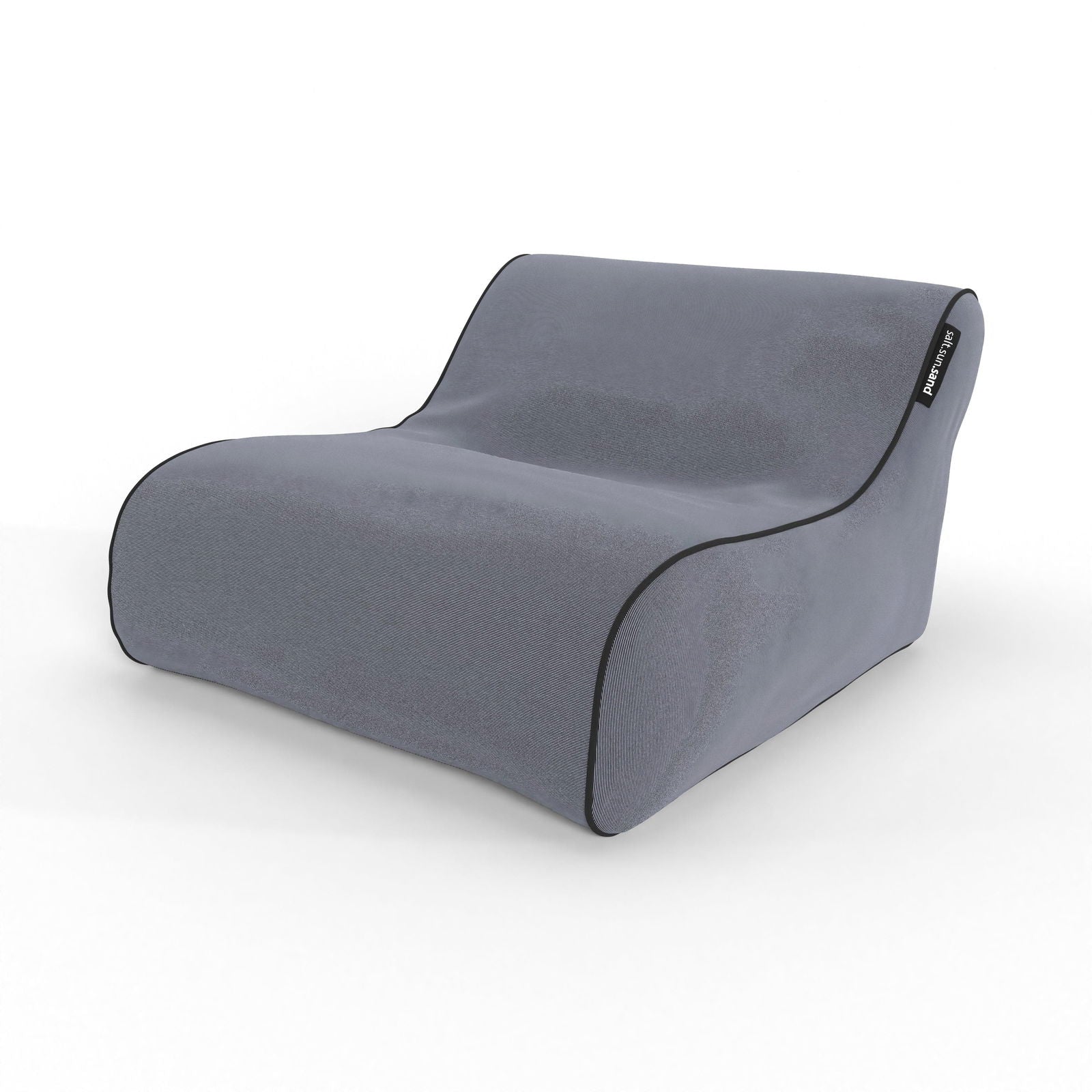 Torquay Indoor/Outdoor Bean Bag in Black Check - The Furniture Shack