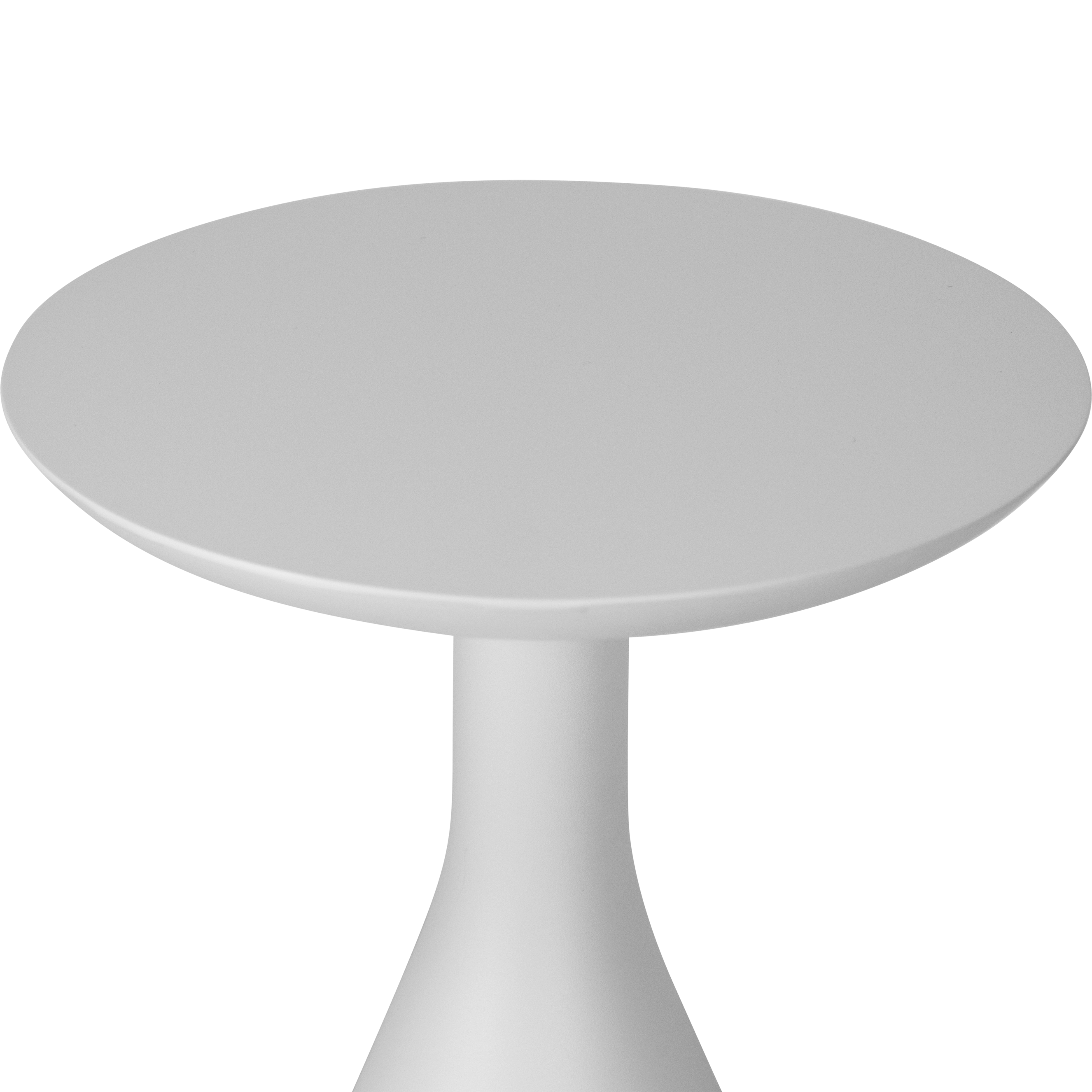 Ubud Side Table in Arctic White