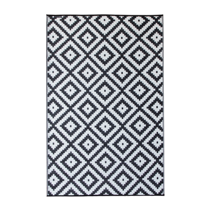 Urban Black and White Rug in PP - 180 x 270 cm