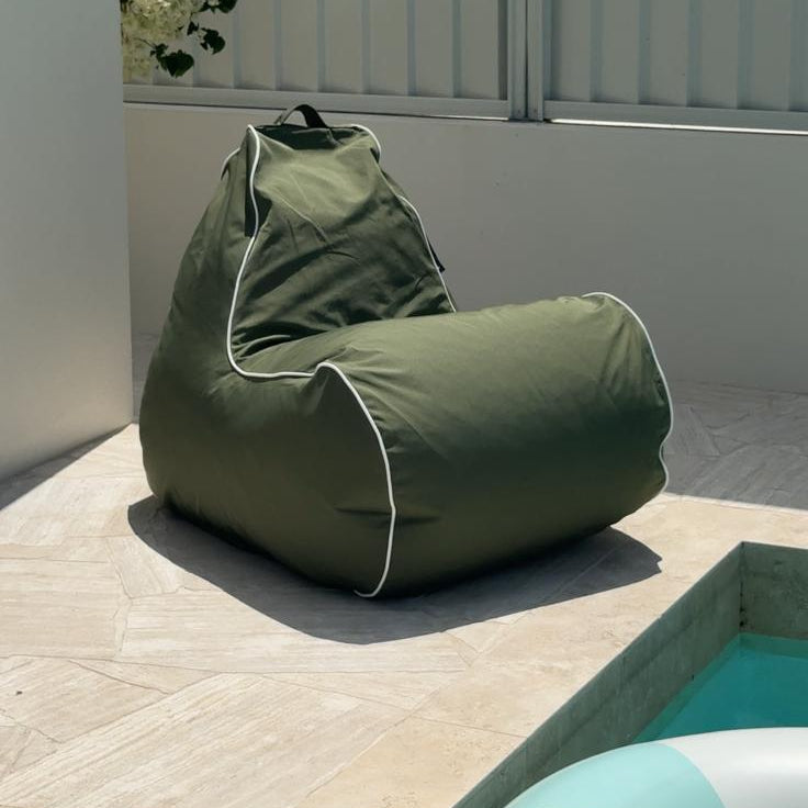Byron Bay Indoor/Outdoor Bean Bag in Avocado