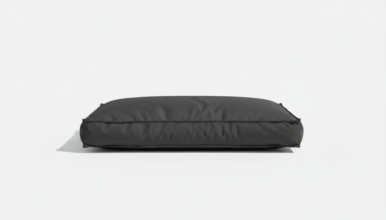 Pawesome Indoor/Outdoor Premium Rectangle Dog Bed in Black Check