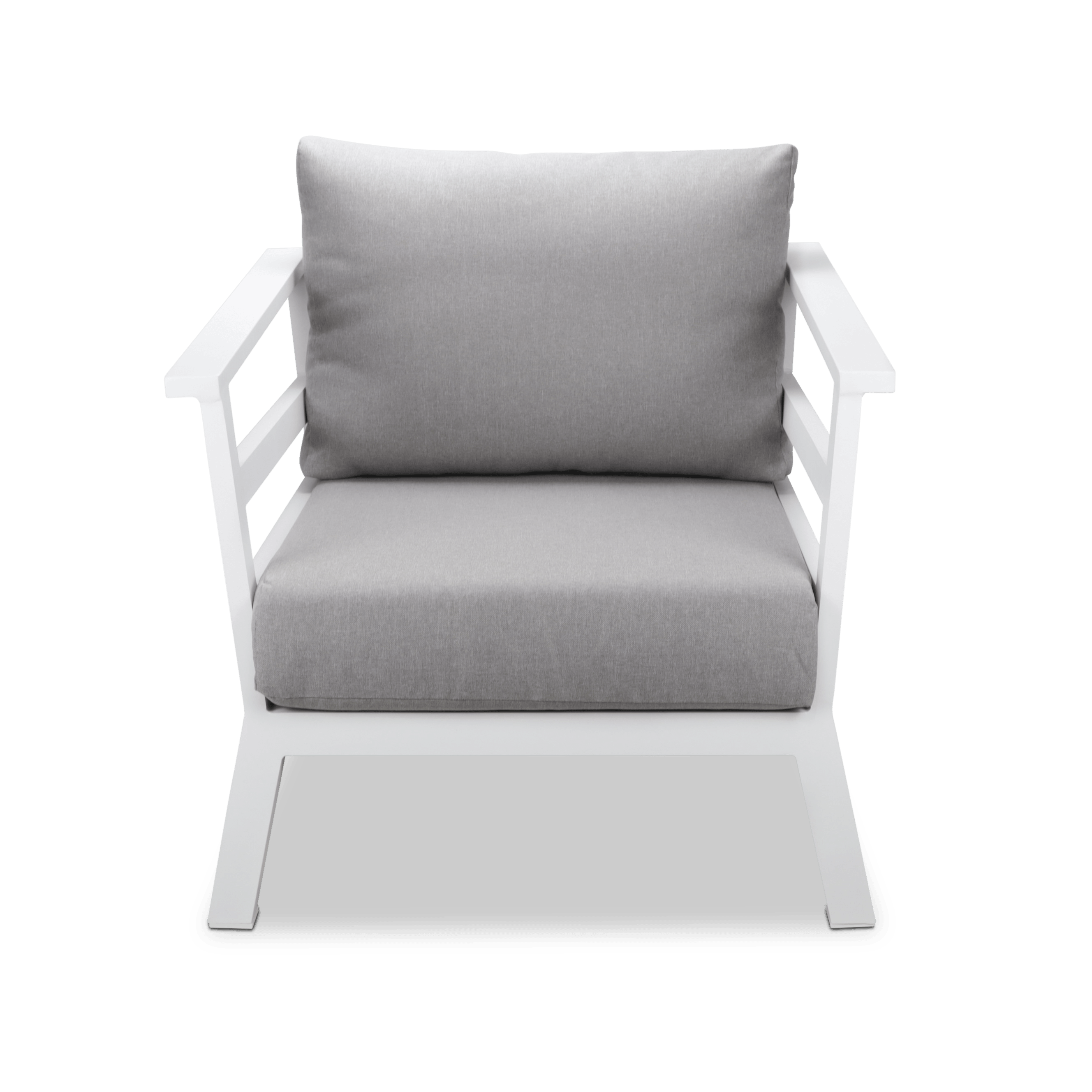 Aveiro & San Sebastian 3pc Occasional Set in Arctic White with Stone Olefin Cushions