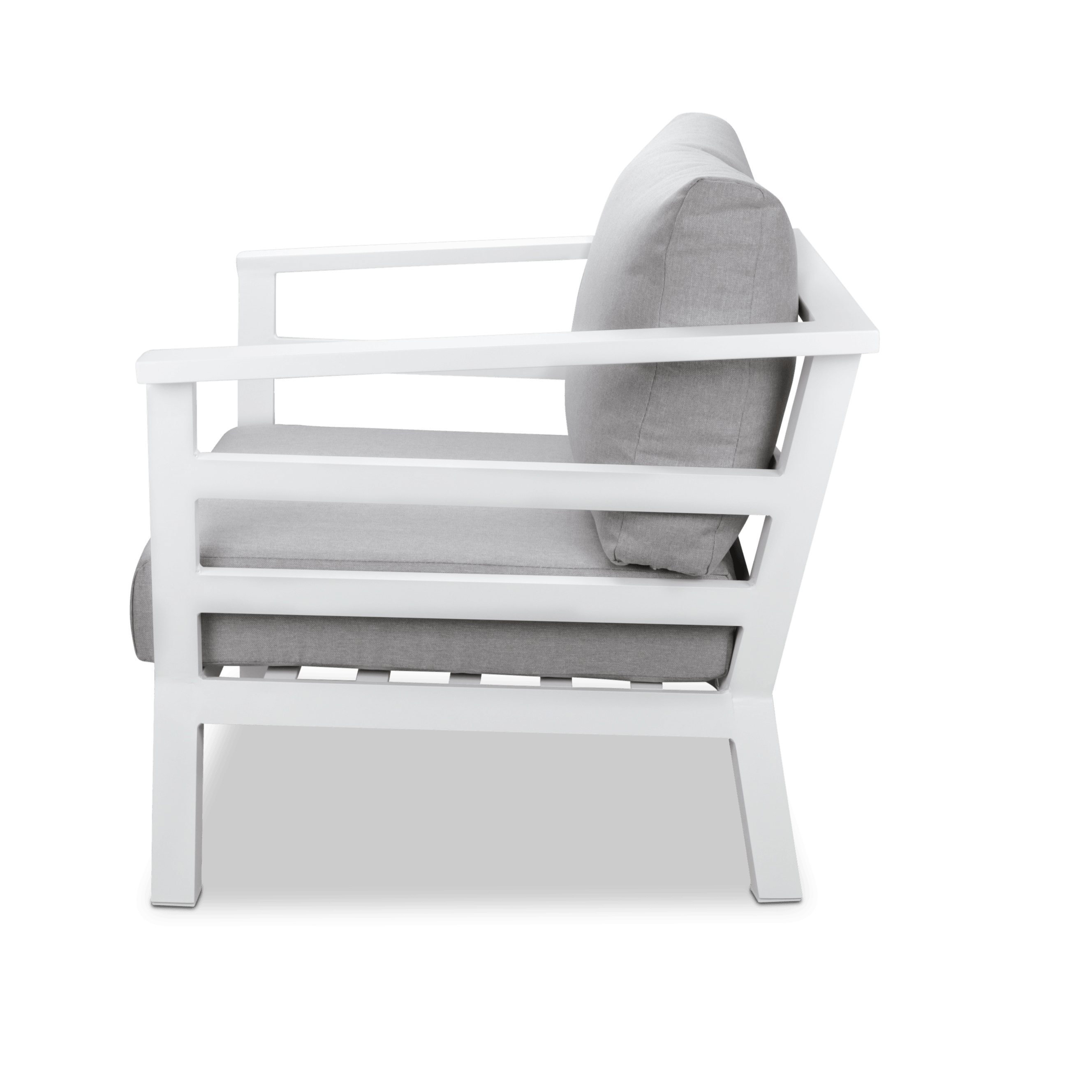 Aveiro & San Sebastian 3pc Occasional Set in Arctic White with Stone Olefin Cushions