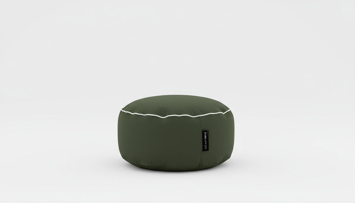Byron Bay Indoor/Outdoor Ottoman in Avocado