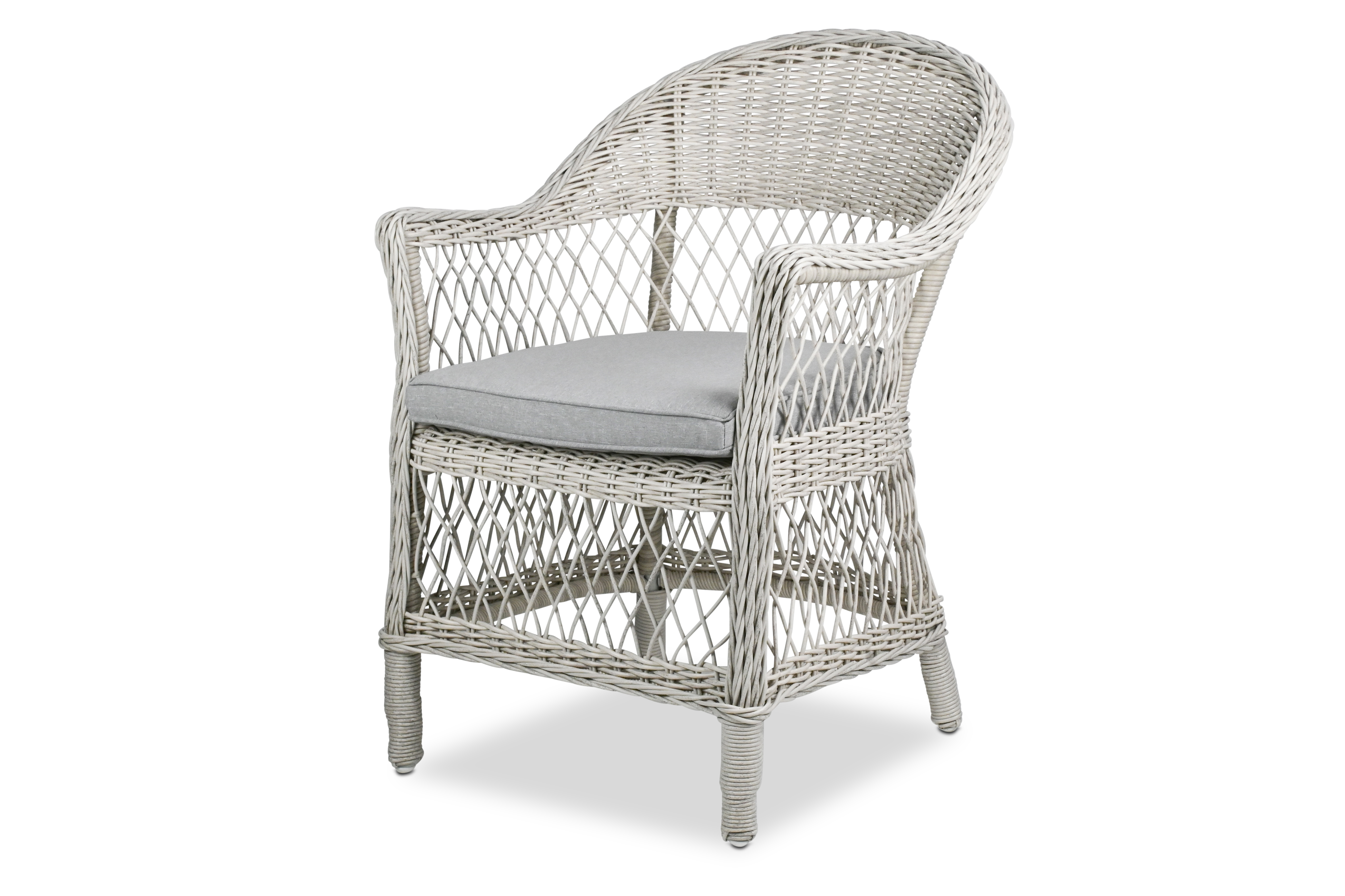 Trieste 7pc Dining Set with Wicker Chairs