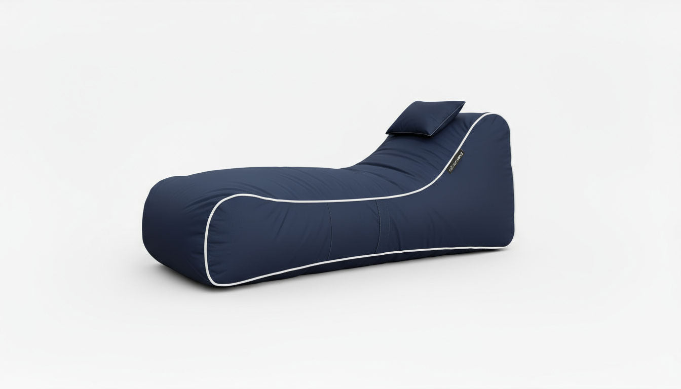 Bondi Indoor/Outdoor Bean Bag in Navy