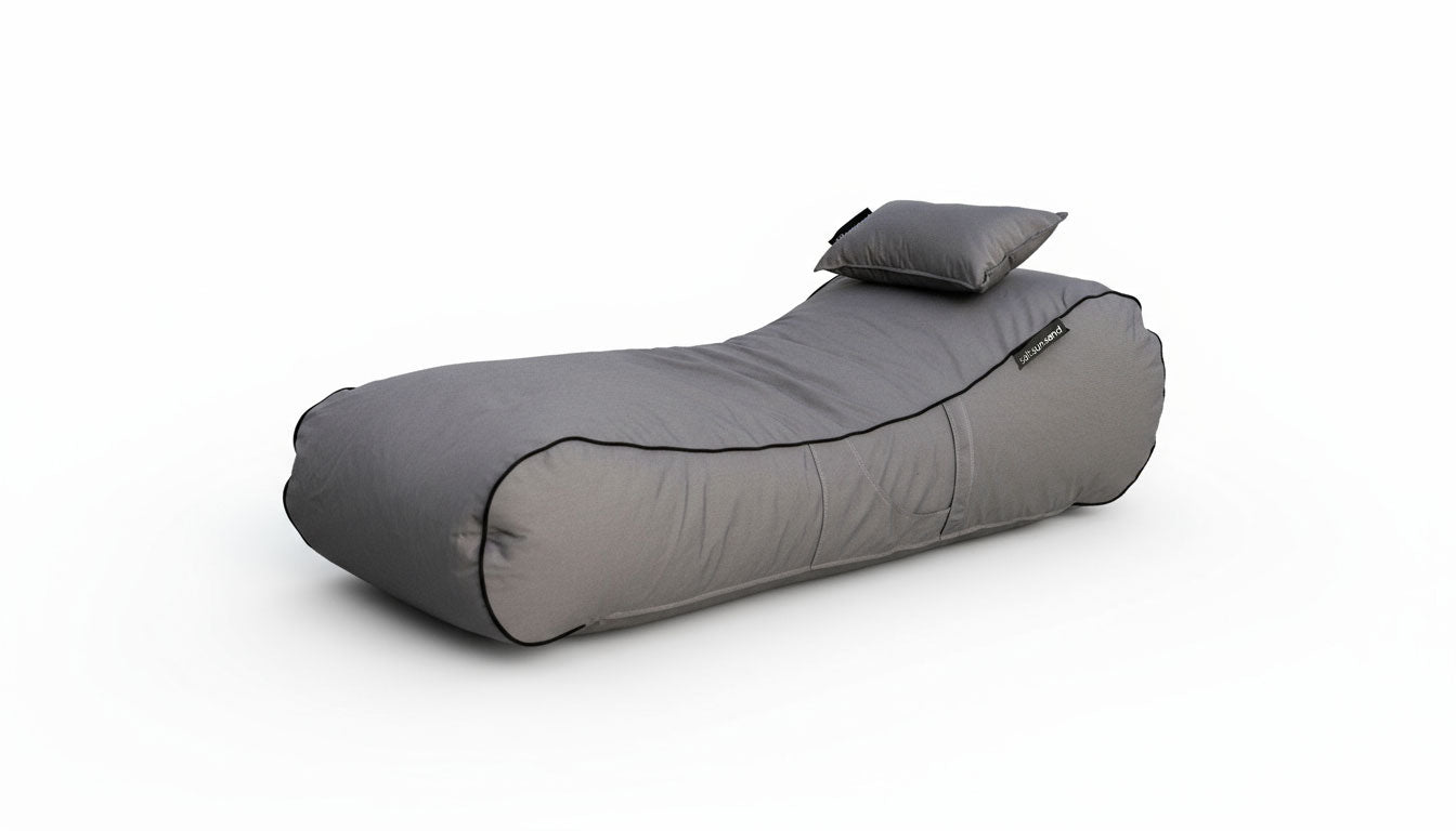 Noosa Indoor/Outdoor Bean Bag in Black Check