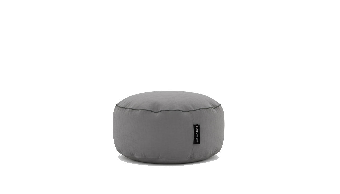 Byron Bay Indoor/Outdoor Ottoman in Black Check