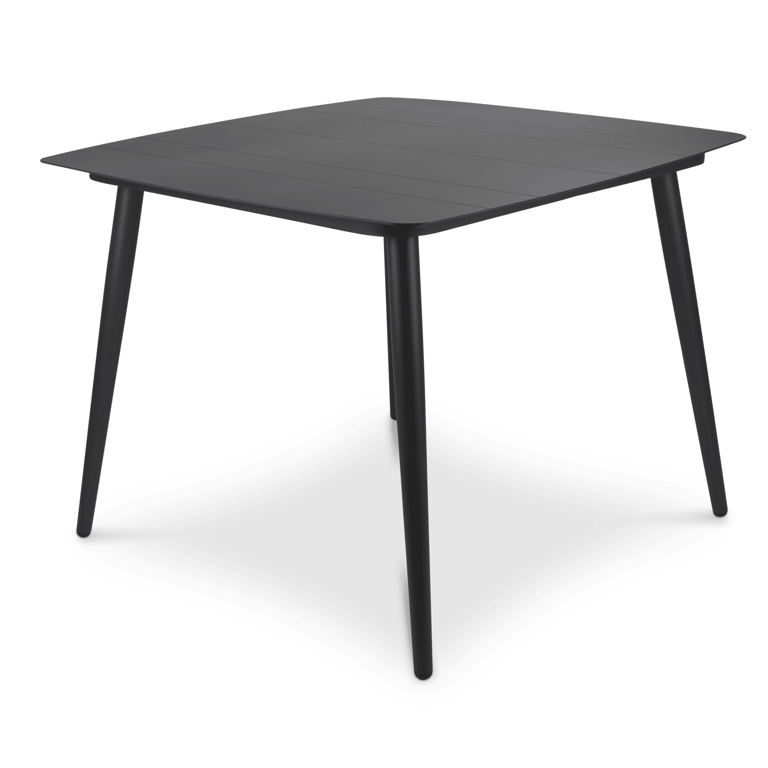 Amalfi Square Dining Table (100x100cm) in Gunmetal Aluminium - The Furniture Shack