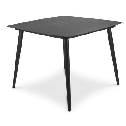 Amalfi Square Dining Table (100x100cm) in Gunmetal Aluminium - The Furniture Shack