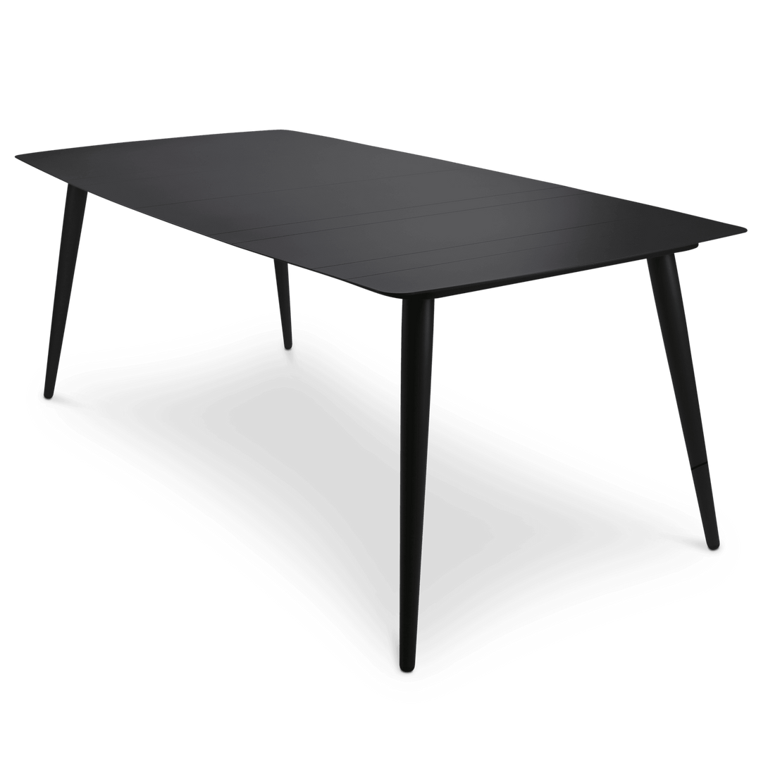 Amalfi Rectangle Dining Table (200x100cm) in Gunmetal Aluminium - The Furniture Shack