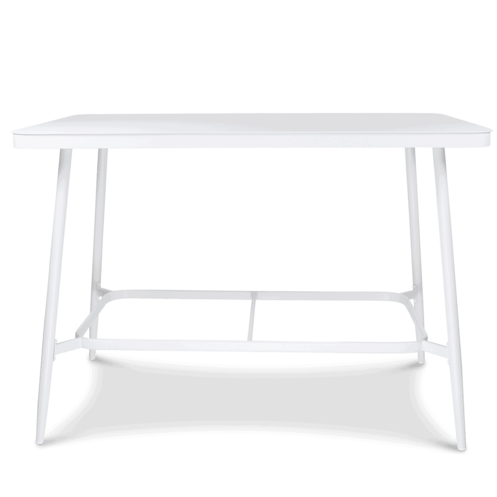 Amalfi Rectangle 7pc Bar Suite in Arctic White Aluminium - The Furniture Shack