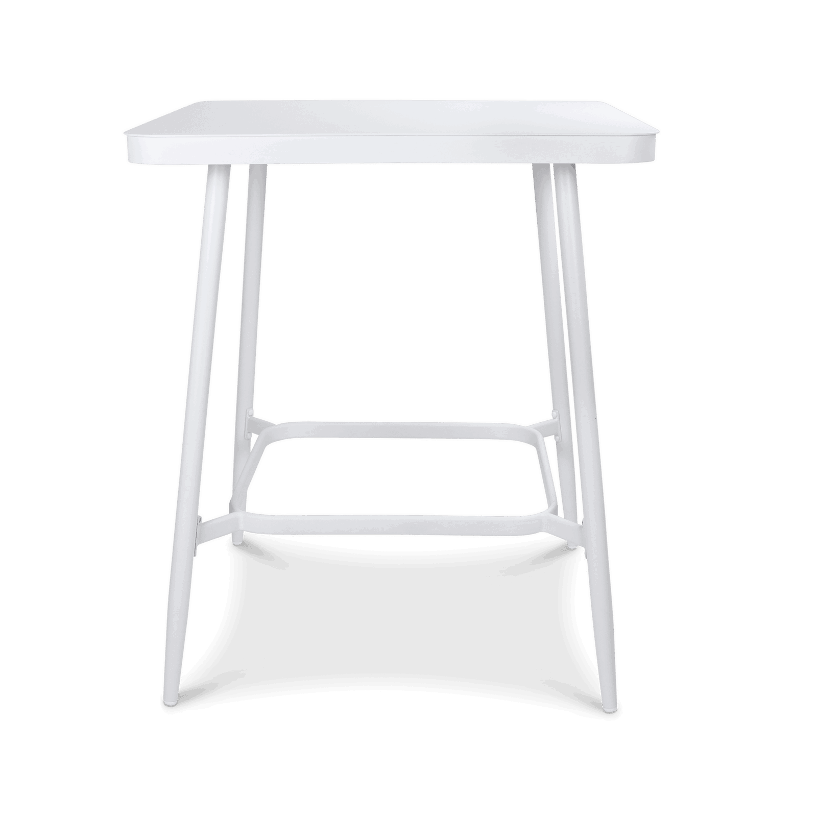 Amalfi Square 5pc Bar Suite in Arctic White Aluminium - The Furniture Shack