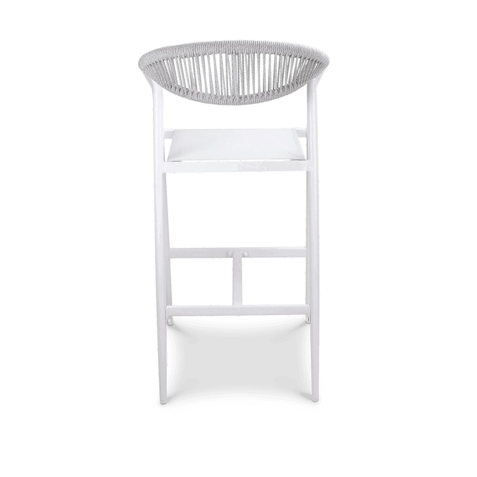 Amalfi Square 5pc Bar Suite in Arctic White Aluminium - The Furniture Shack