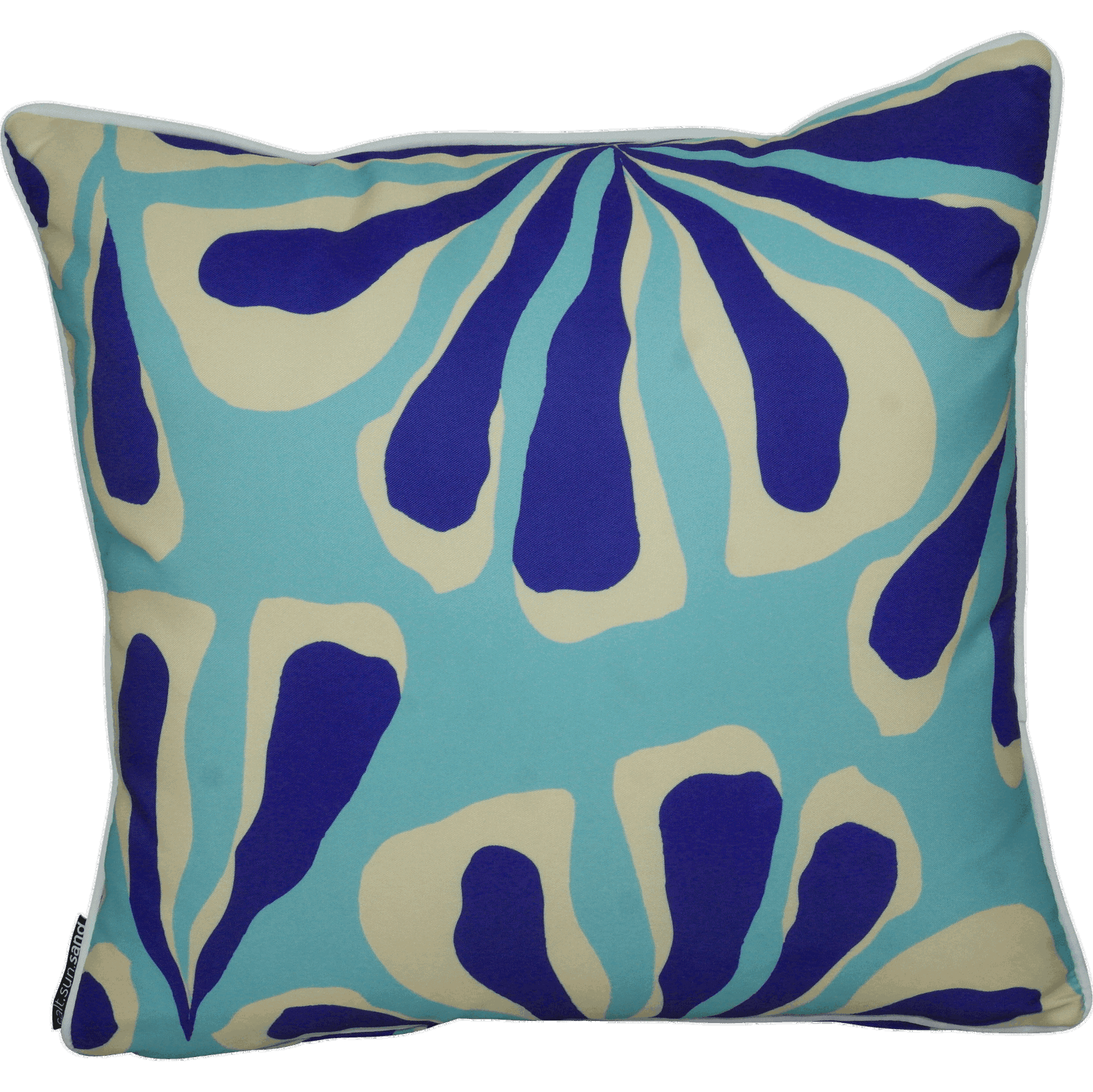 Bondi Arctic Burst - 45 x 45 cm Piped Cushion - The Furniture Shack
