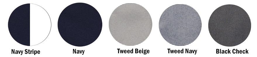 Bondi Indoor/Outdoor Bean Bag in Tweed Navy - The Furniture Shack