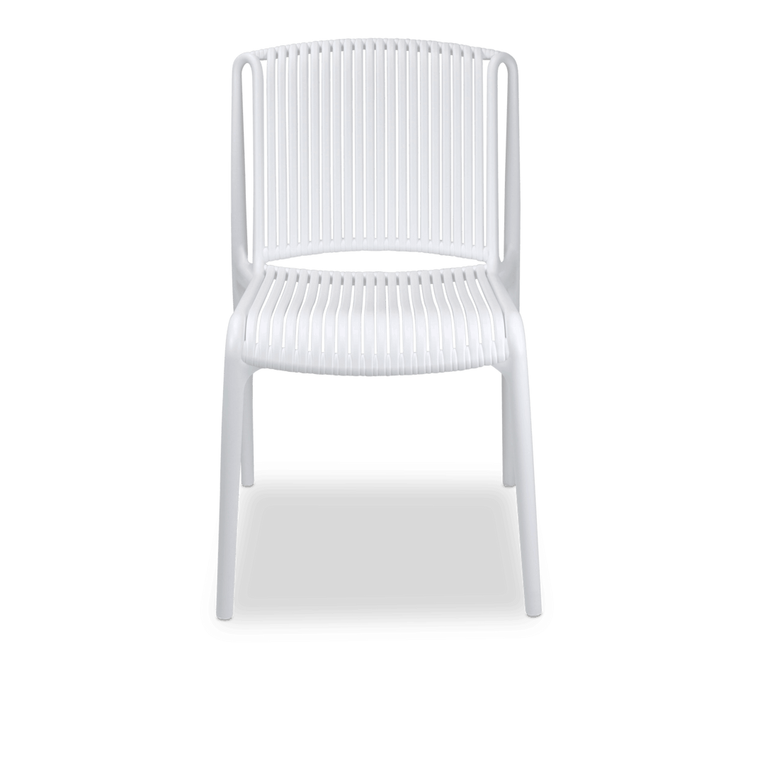 Paros UV Polypropylene Premium Dining Chair in Arctic White - The Furniture Shack