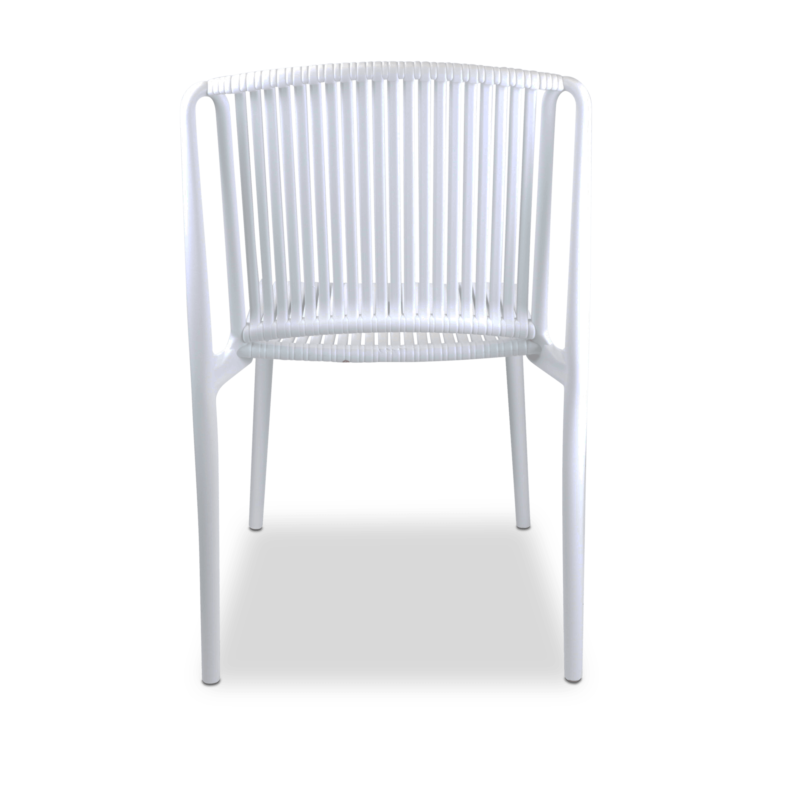 Paros UV Polypropylene Premium Dining Chair in Arctic White - The Furniture Shack