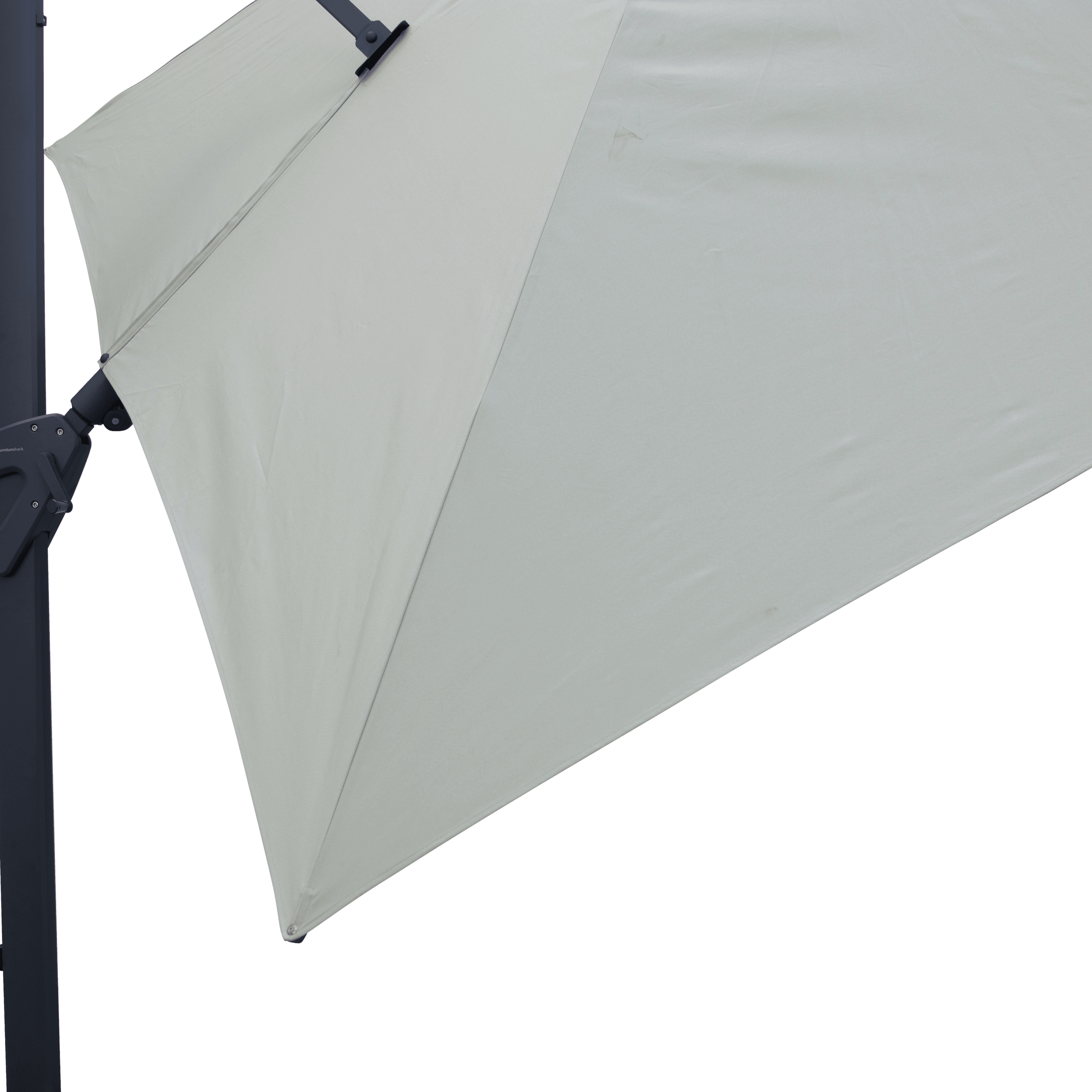 Oasis 3x3m Premium Outdoor Umbrella in Linen Olefin Fabric and Aluminium Frame - The Furniture Shack