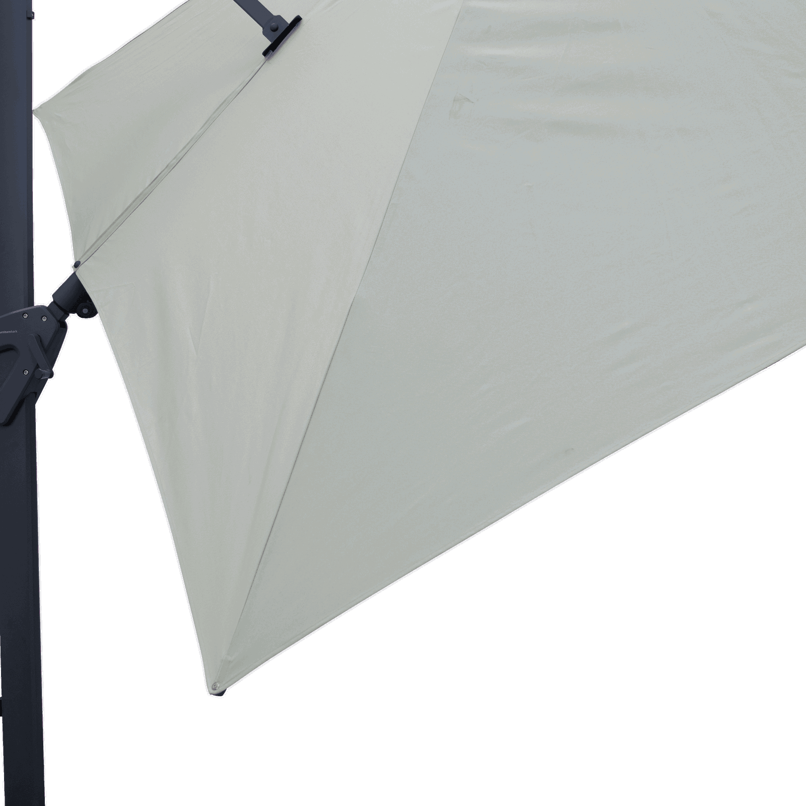 Oasis 3x3m Premium Outdoor Umbrella in Linen Olefin Fabric and Aluminium Frame - The Furniture Shack