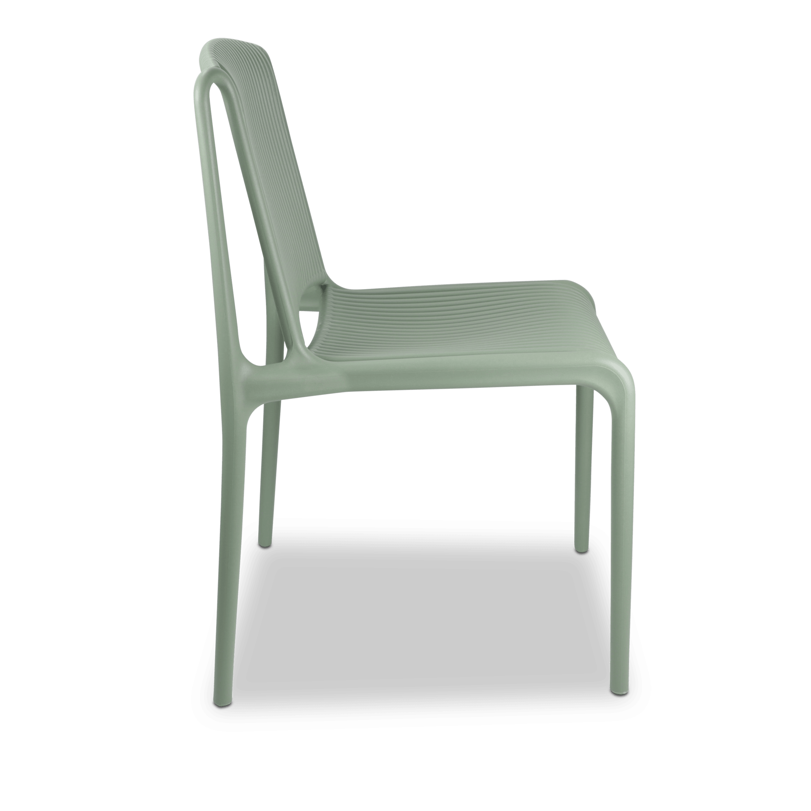 Paros UV Polypropylene Premium Dining Chair in Sage - The Furniture Shack