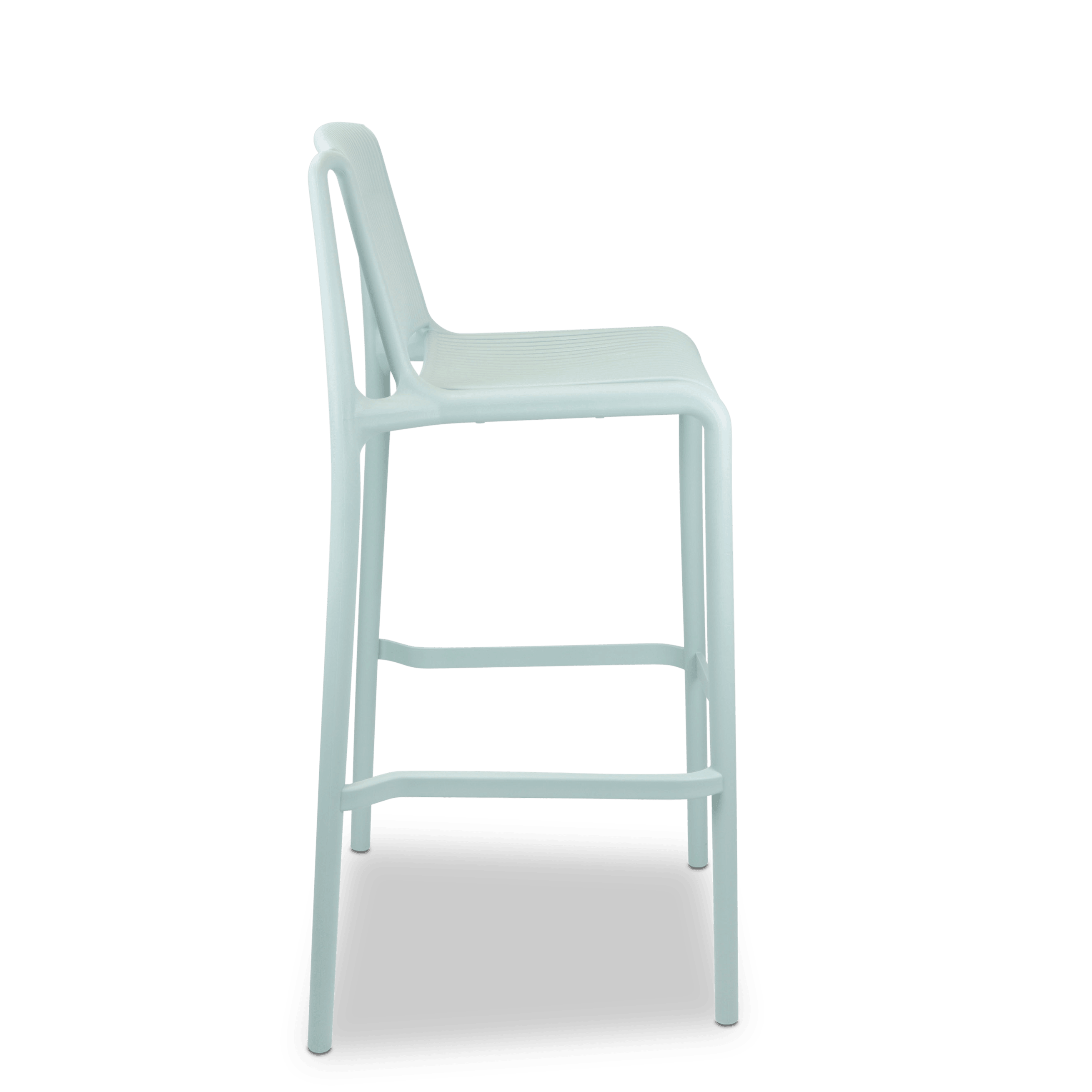 Paros UV Polypropylene Premium Bar Stool in Mint - The Furniture Shack