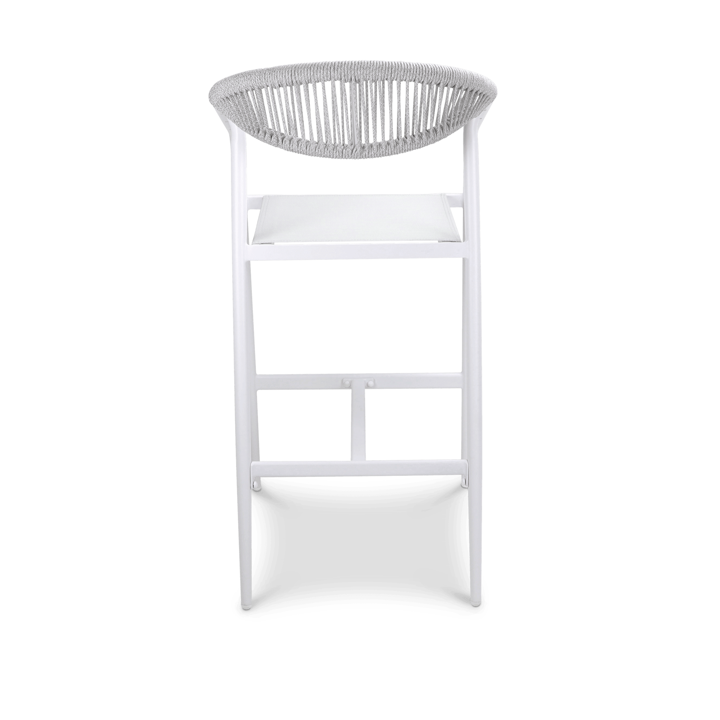 Amalfi Rectangle 5pc Bar Suite in Arctic White Aluminium - The Furniture Shack