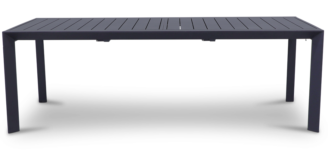 Morocco Outdoor Extension Dining Table 230cm 345cm in Gunmetal Alu
