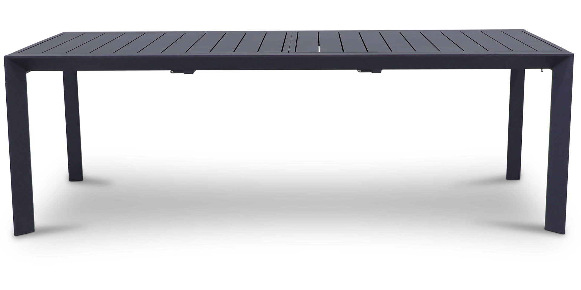 Morocco Extension Dining Table 230-345cm - Gunmetal Aluminium