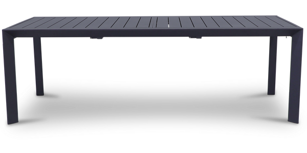 Morocco Outdoor Extension Dining Table (230cm - 345cm) in Gunmetal Aluminium