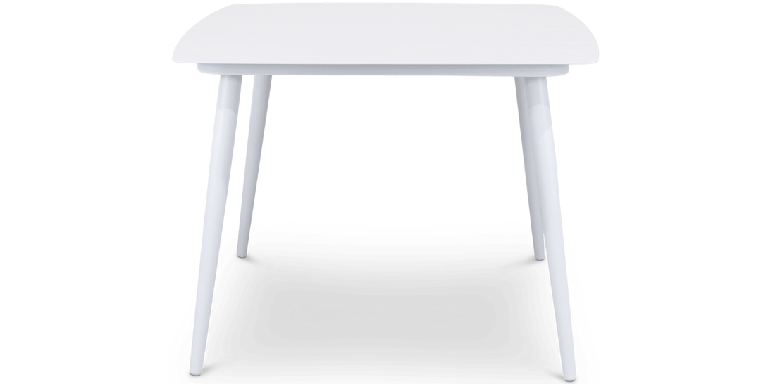 Amalfi Square 5 Piece Outdoor Setting in Arctic White with Rope Chairs