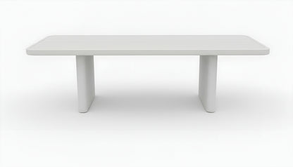 END OF LINE - FLOOR DISPLAYS ONLY - Escape Dining Table in White Aluminium