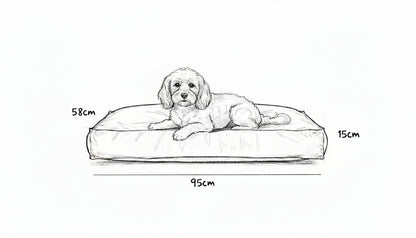 Pawesome Indoor/Outdoor Premium Rectangle Dog Bed in Avocado