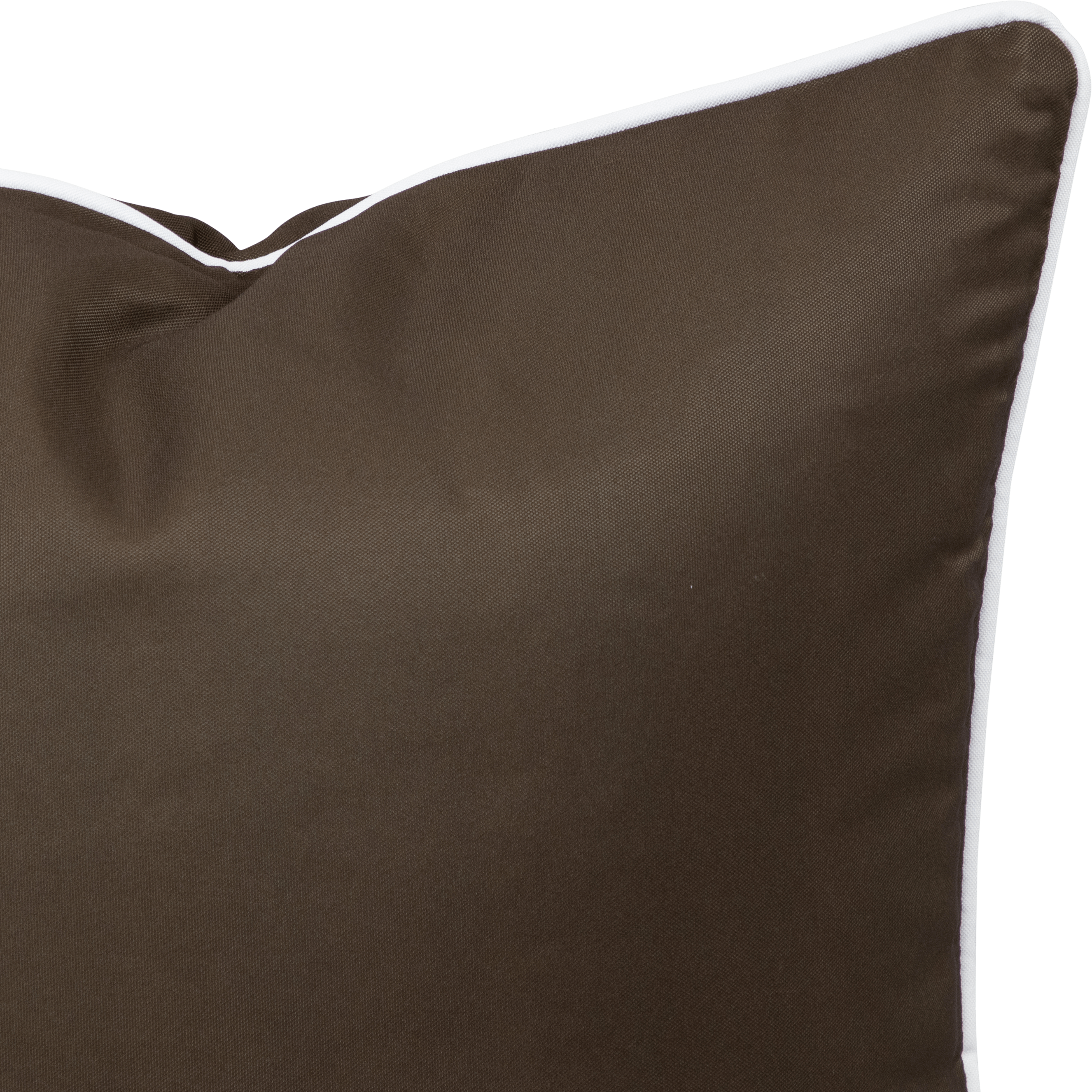 Bondi Chocolate - 30 x 48 cm Piped Outdoor Cushion