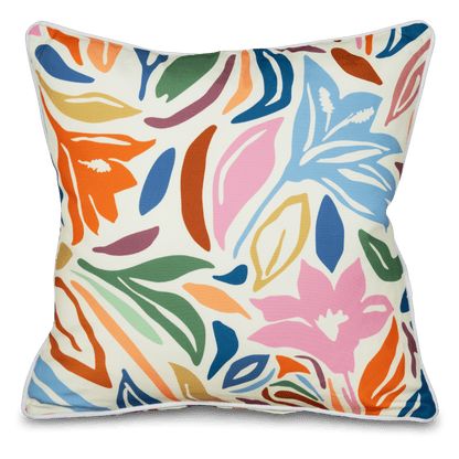 Bondi Expression - 45 x 45 cm Piped Outdoor Cushion