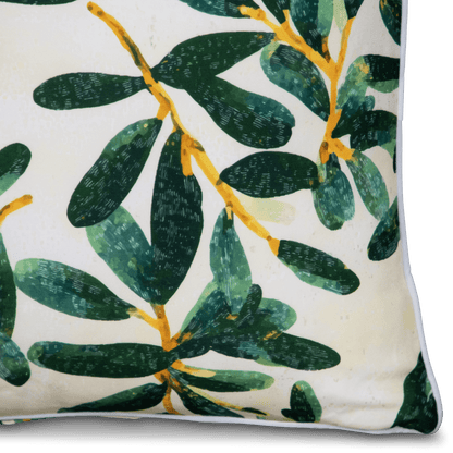 Bondi Olive Garden - 45 x 45 cm Piped Outdoor Cushion