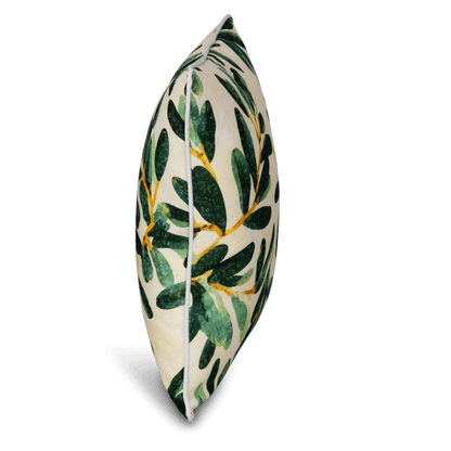 Bondi Olive Garden - 45 x 45 cm Piped Outdoor Cushion