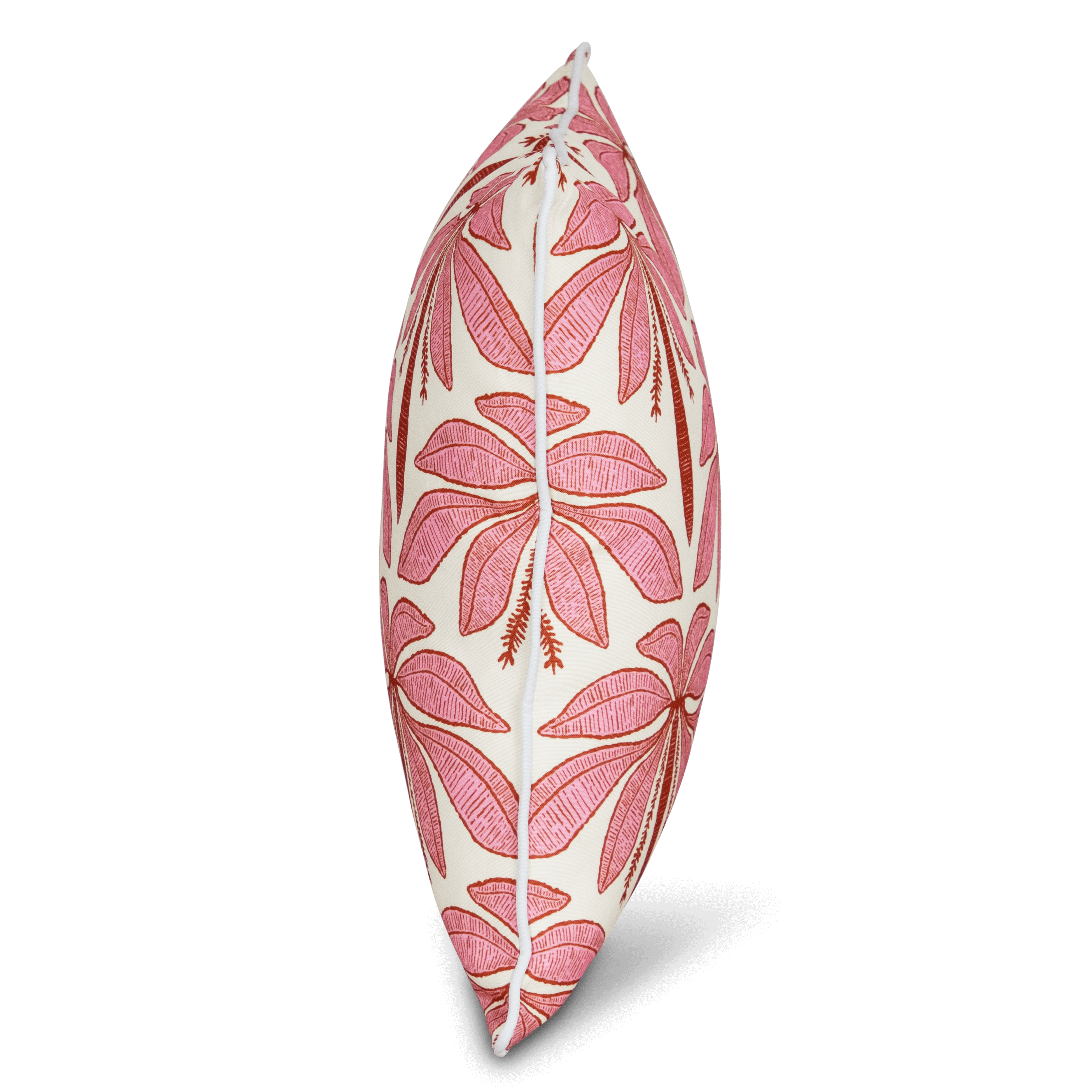 Bondi Palm Beachy - 45 x 45 cm Piped Outdoor Cushion