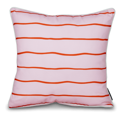 Bondi Pink Panther - 45 x 45 cm Piped Outdoor Cushion