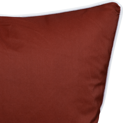Bondi Deep Crimson - 45 x 45 cm Piped Outdoor Cushion