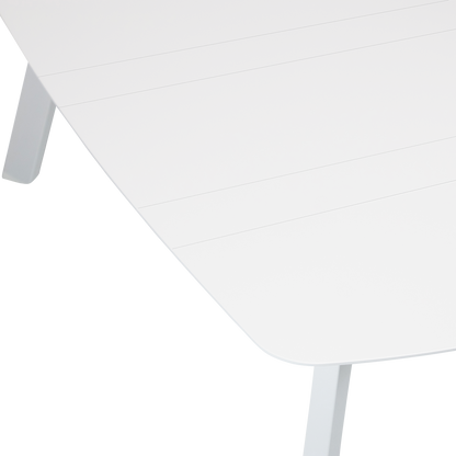 Amalfi Outdoor Coffee Table in Arctic White Aluminium - The Furniture Shack