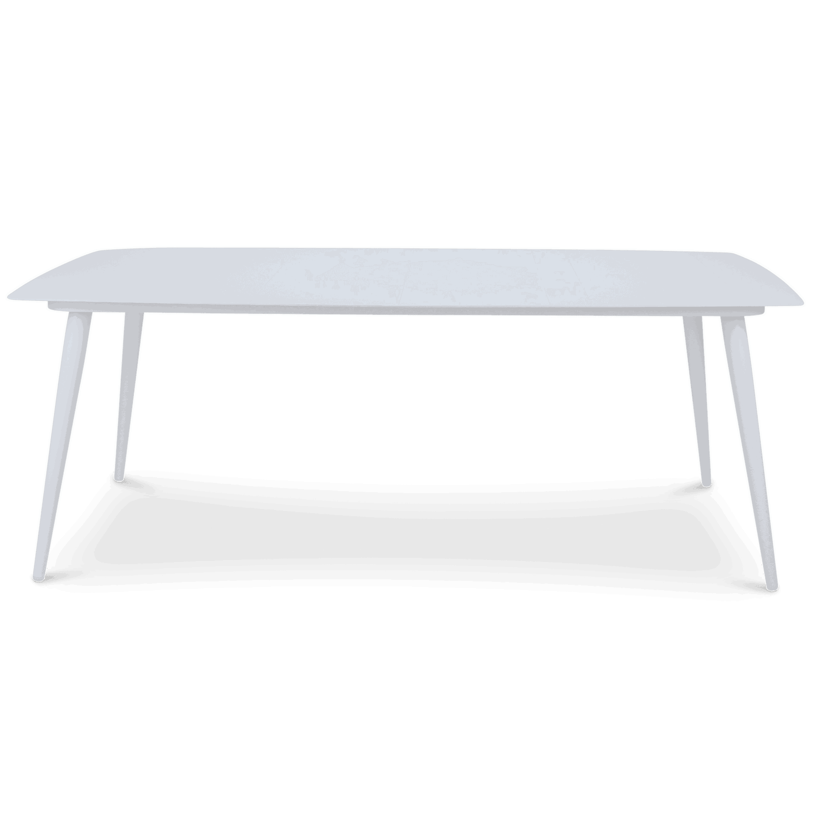 Amalfi Rectangle 7 Piece Outdoor Setting in Arctic White with Wicker Chairs - The Furniture Shack