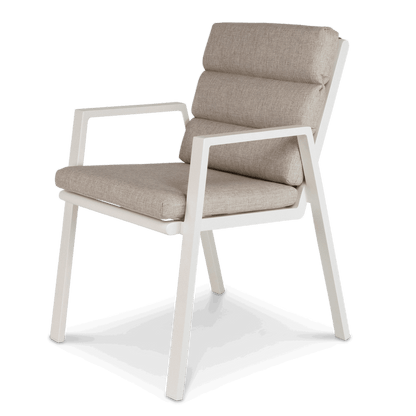 Amalfi Round 5 Piece Outdoor Setting with Aluminium Chairs - The Furniture Shack