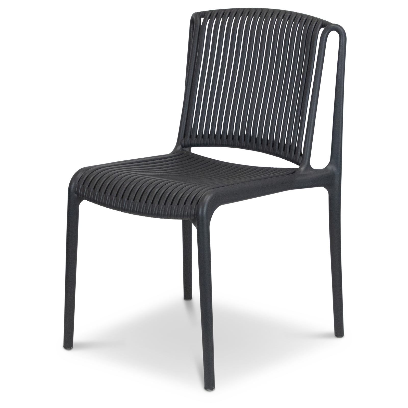 Amalfi Round 5 Piece Outdoor Setting with Polypropylene Chairs - The Furniture Shack