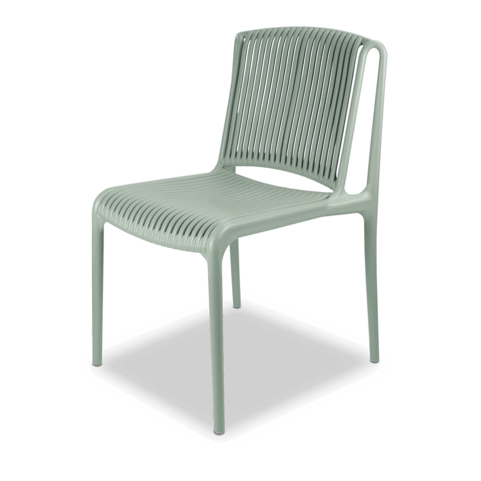 Amalfi Round 5 Piece Outdoor Setting with Polypropylene Chairs - The Furniture Shack