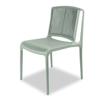 Amalfi Round 5 Piece Outdoor Setting with Polypropylene Chairs - The Furniture Shack